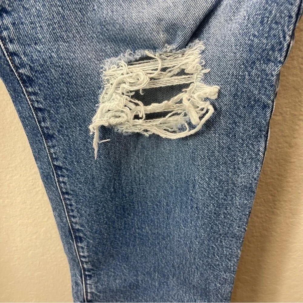 Good American Jeans Good Boy size 14 Distressed